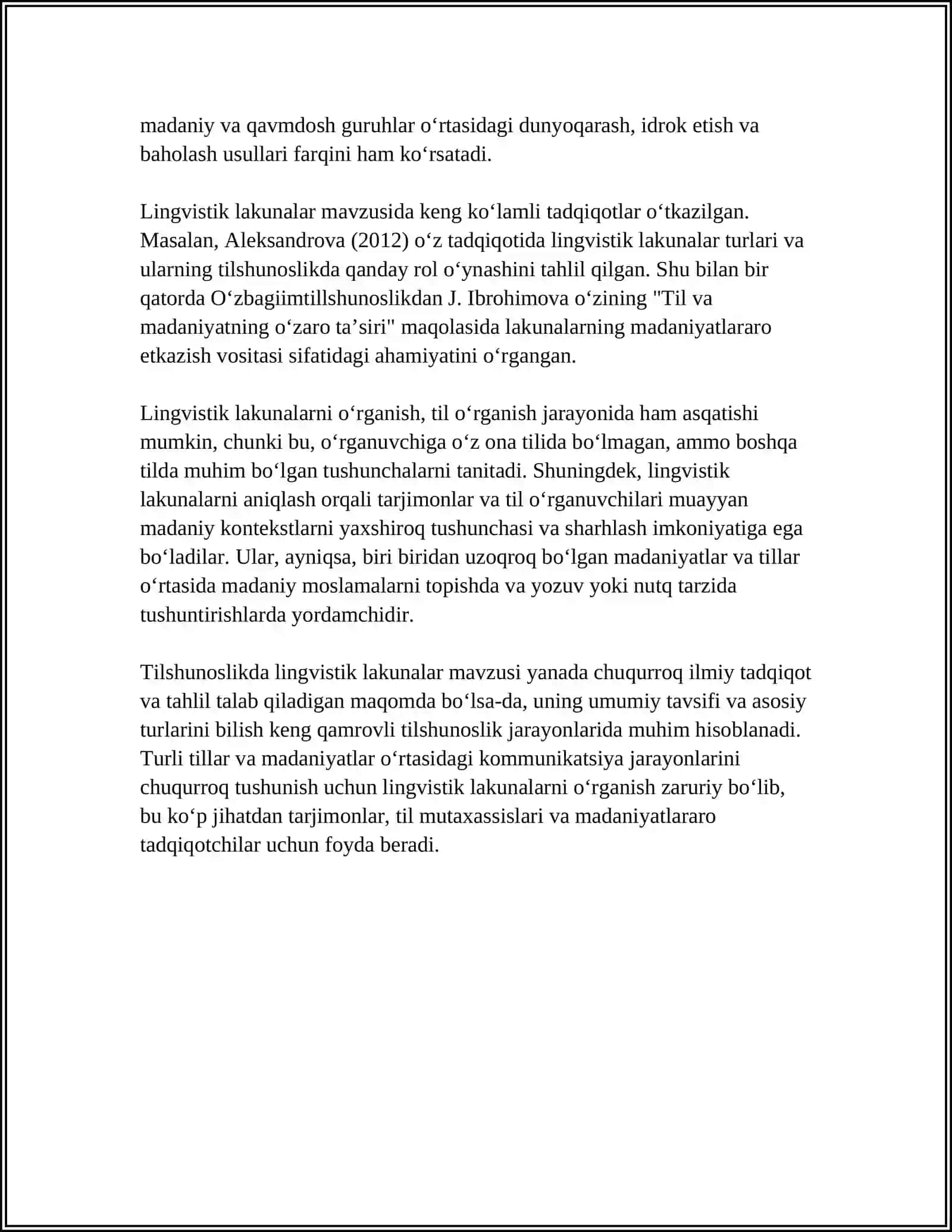 UFQ ASARIDA LINGVOMADANIY BIRLIKLAR (LAKUNA VA RAMZ KO'CHIMLARNI) TOPISH 4