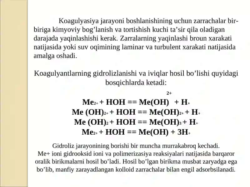 Oqova suvlarni fizik-kimyoviy tozalash usullari 4