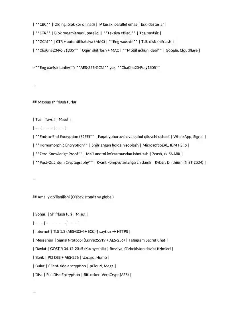 Shifrlash usullari 4