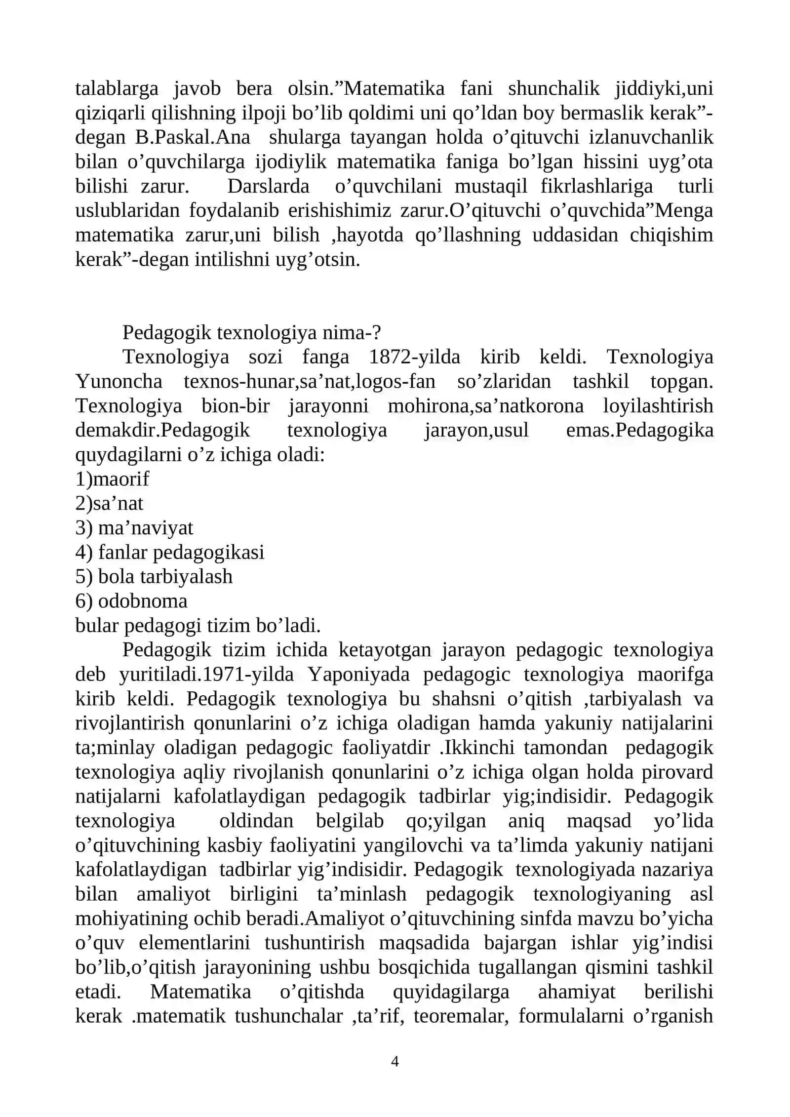 Matematika darslarida ilg’or pedagogik texnologiyalardan foydalanish usullari 4