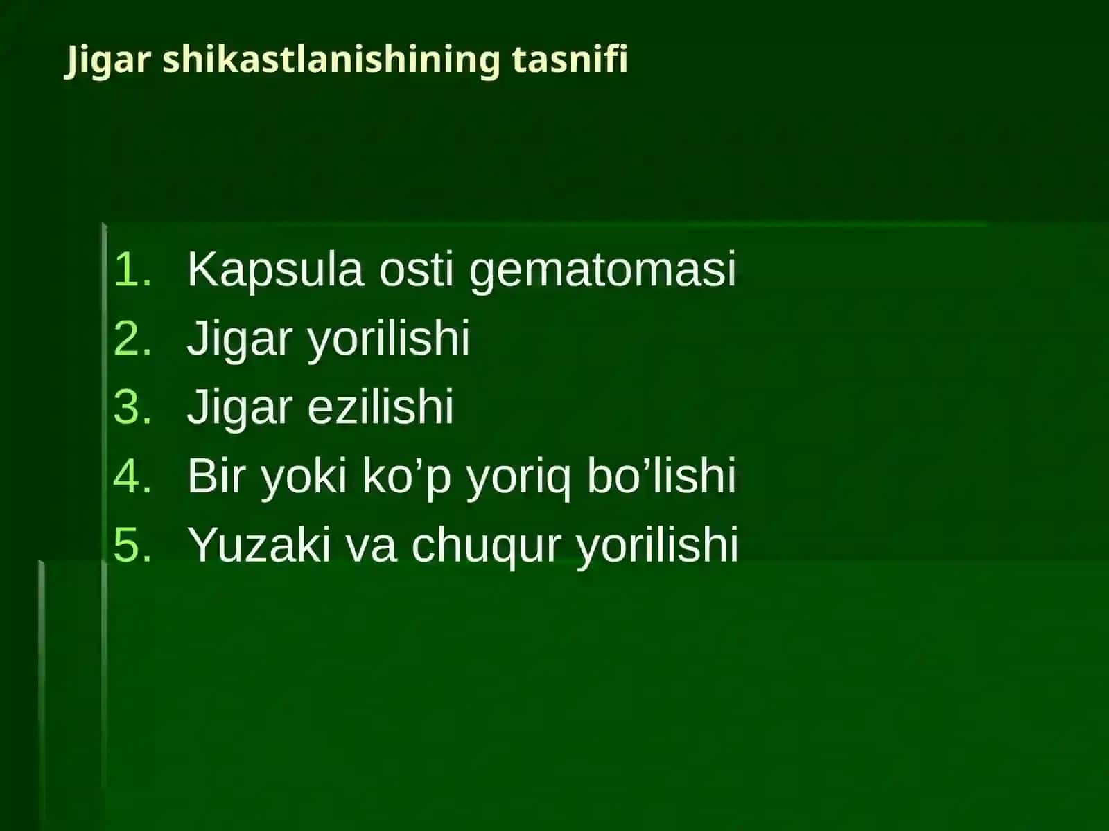 QORIN BO’SHLIG’I AZOLARINING YOPIQ SHIKASTLANISHLARI ETIOLOGIYASI 4