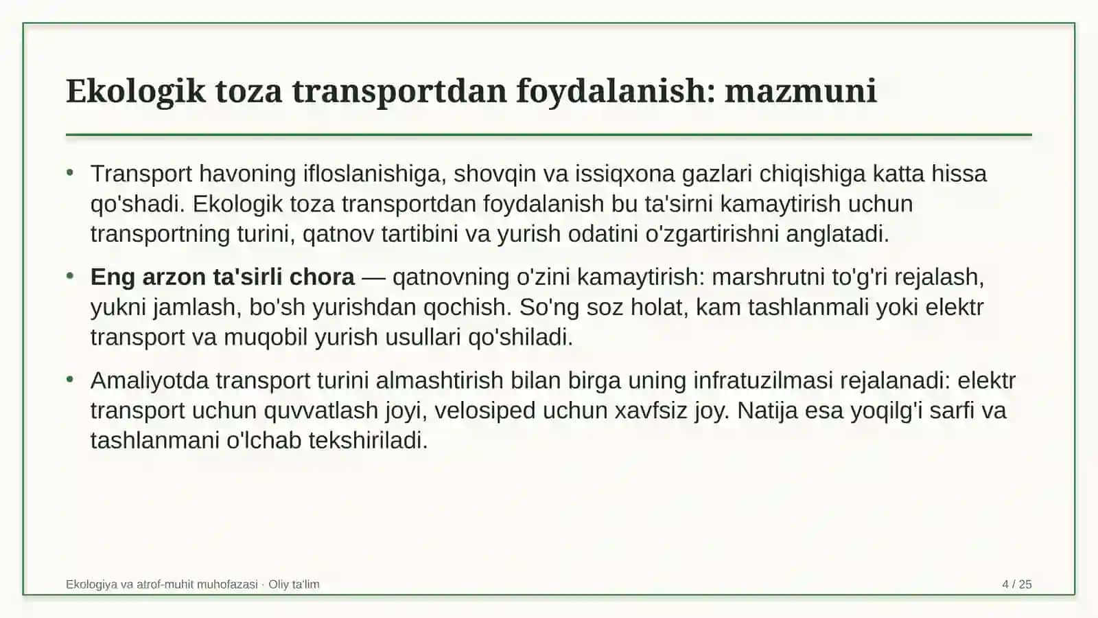 savdo markazlarida ekologik toza transportdan foydalanish 6431 4