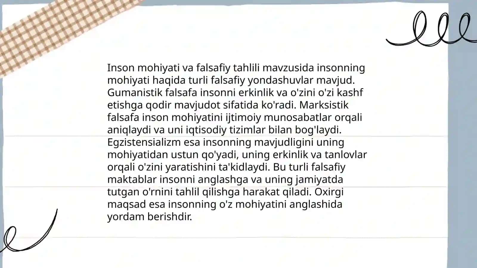 Falsafiy antropologiya, inson falsafasi 4