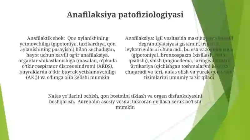 Anafilaktik shok va uni davolash 4