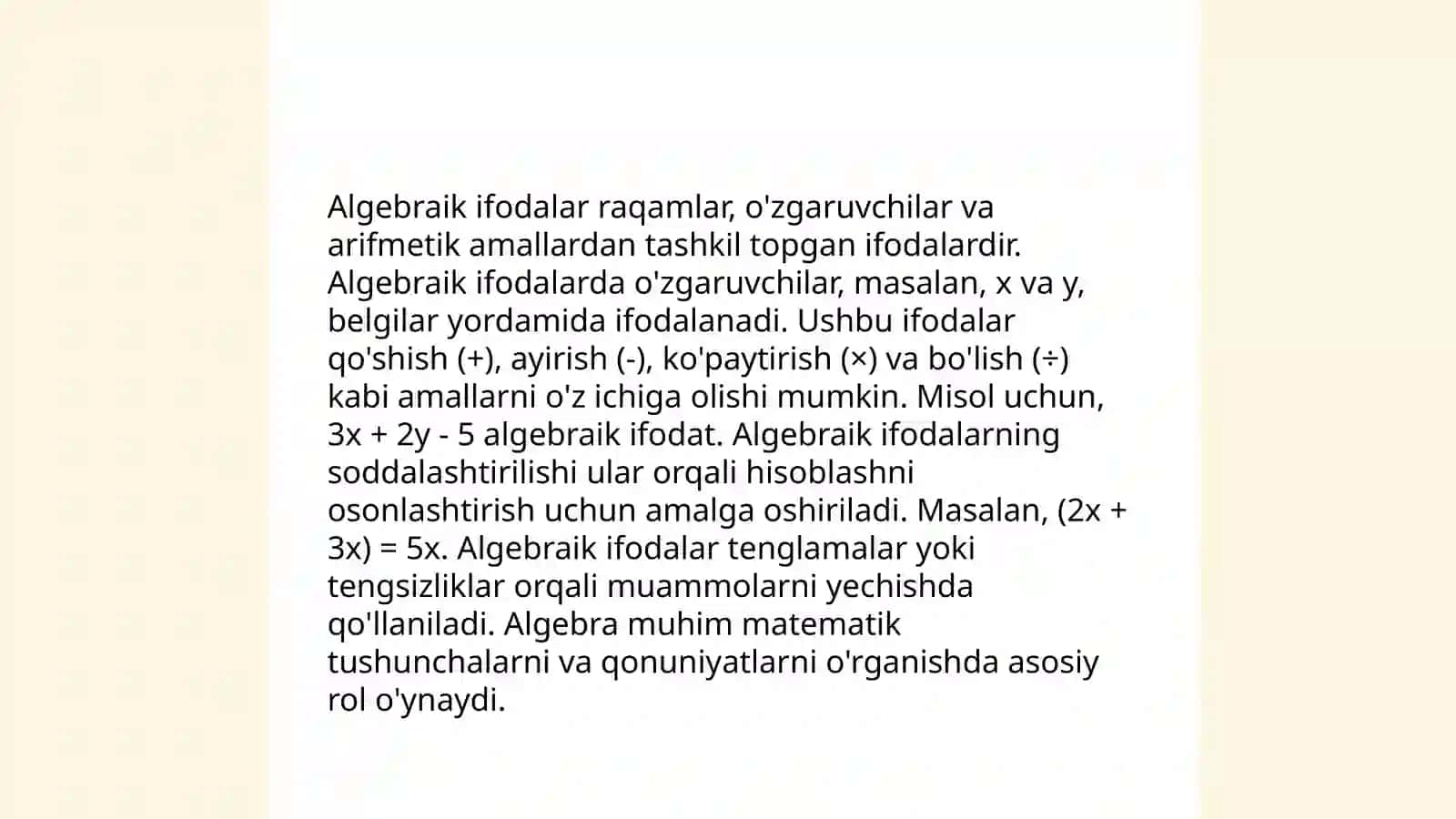 TIMSS xalqaro dasturida matematika va tabiiy fanlar yo'nalishlaridagi topshiriqlar 4