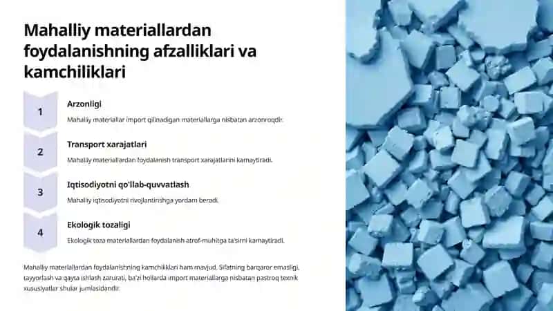 Mahalliy yo'l qurilish materiallari va ularga bo'lgan talablar 4