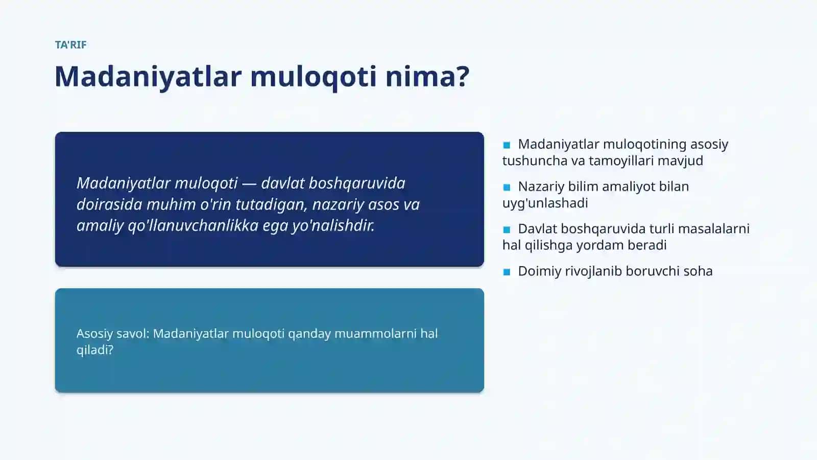 Madaniyatlar Muloqoti 4