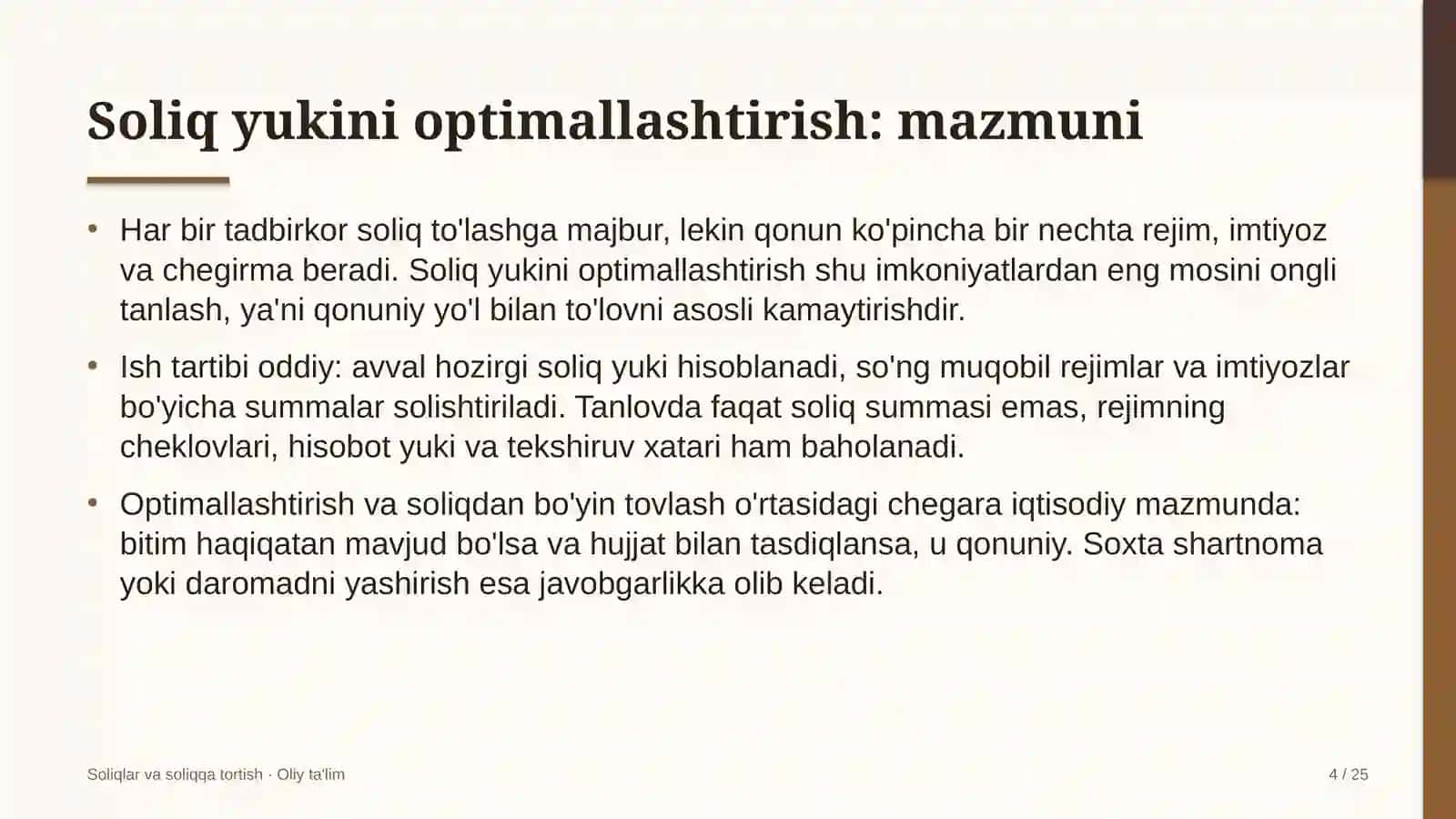 oliy ta'lim muassasalarida soliq yukini optimallashtirish 9495 4