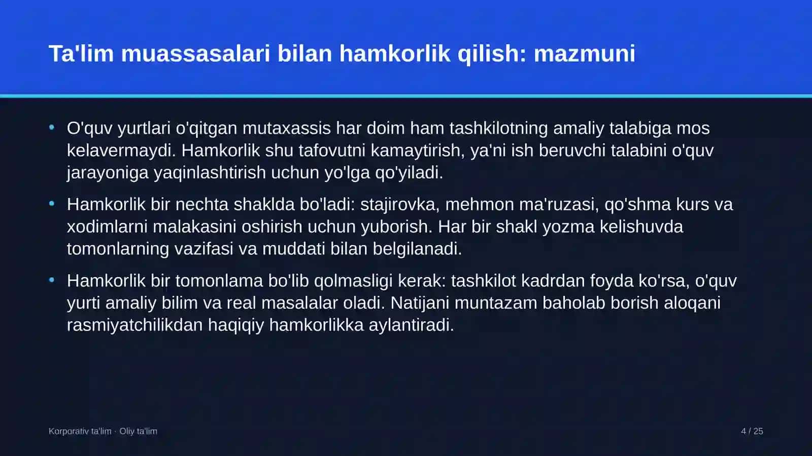 Yuridik klinikalarda ta'lim muassasalari bilan hamkorlik qilish 4