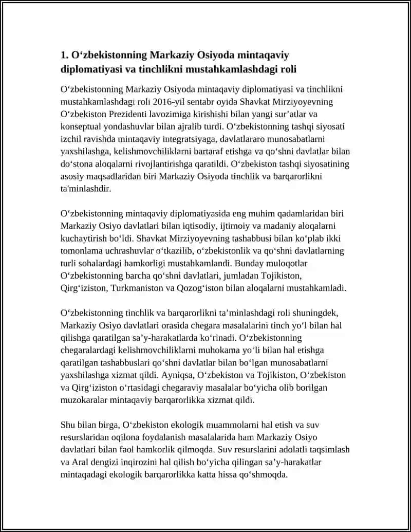 O‘ZBEKISTON RESPUBLIKASI OLIY TA’LIM FAN VA INNOVATSIYA VAZIRLIGI 4
