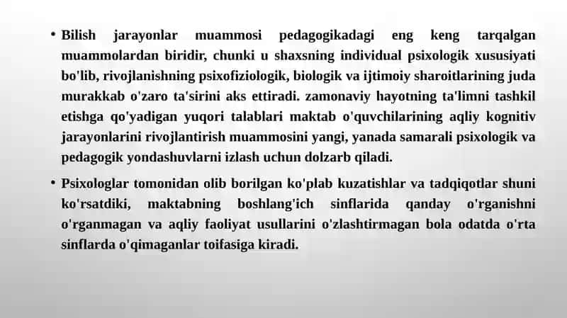 Psixikbilish jarayonlari diagnostikasi 4