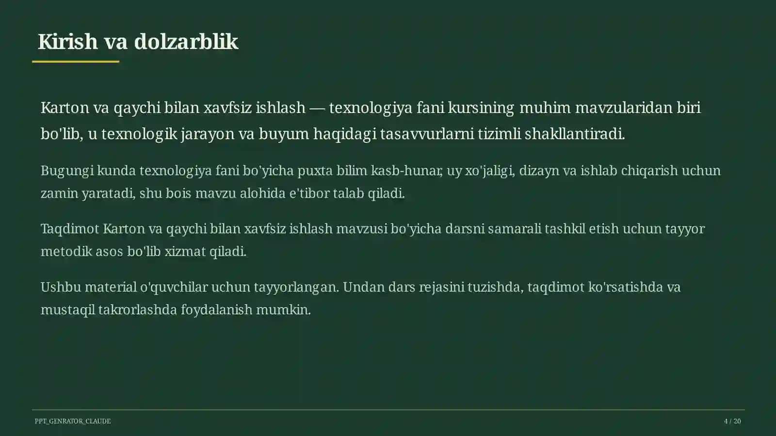 Karton va qaychi bilan xavfsiz ishlash (2-sinf) 4