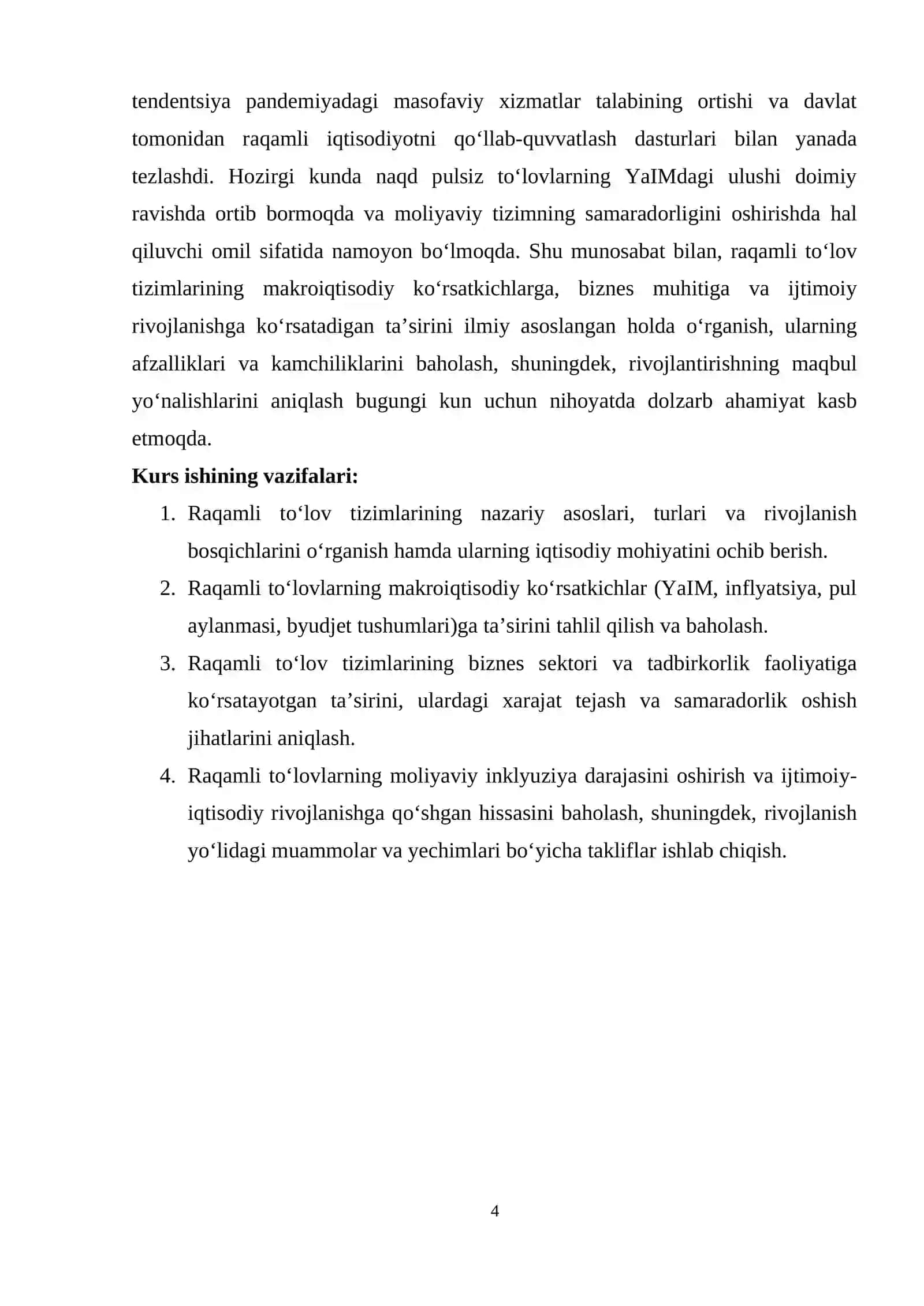 RAQAMLI TO‘LOV TIZIMINING IQTISODIYOTGA TA’SIRI 4