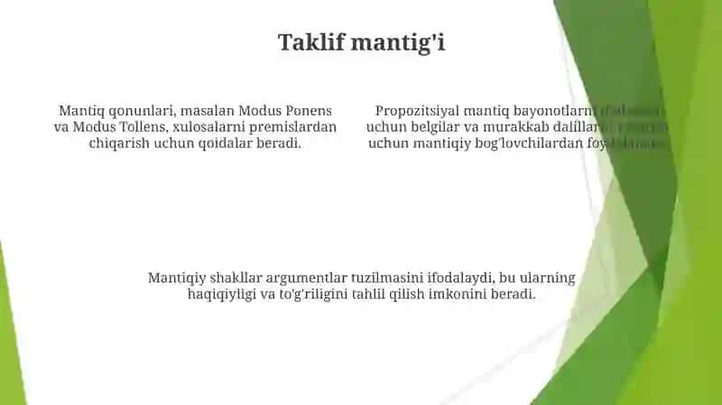 Tafakkurning mantiqiy shakllari va qonunlari 4