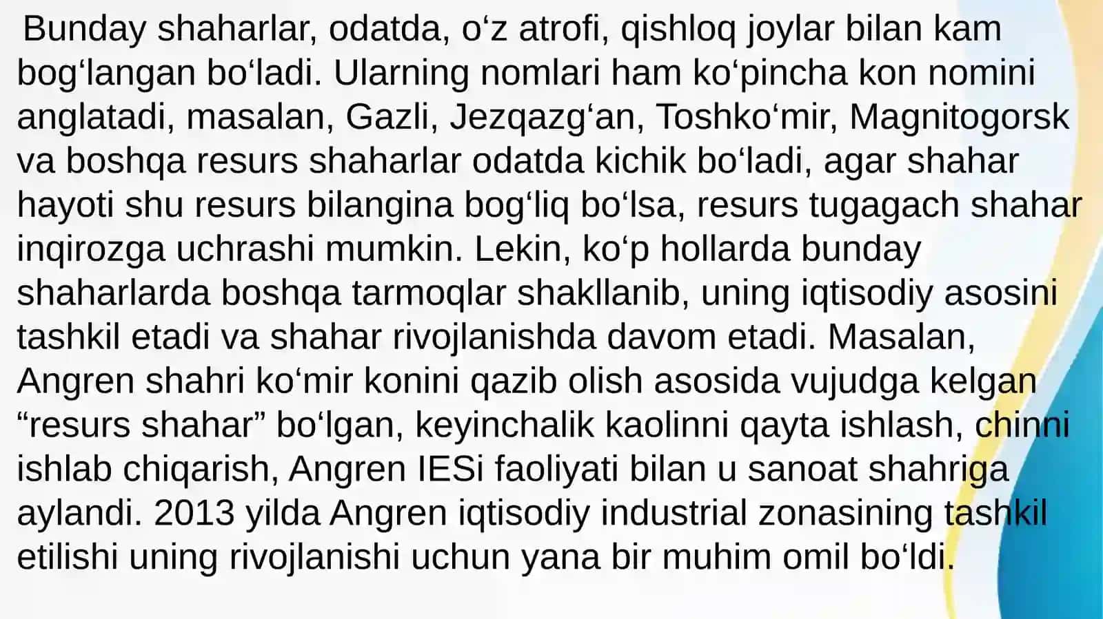 SHAHAR PAYDO BO`LISH OMILLARI 4