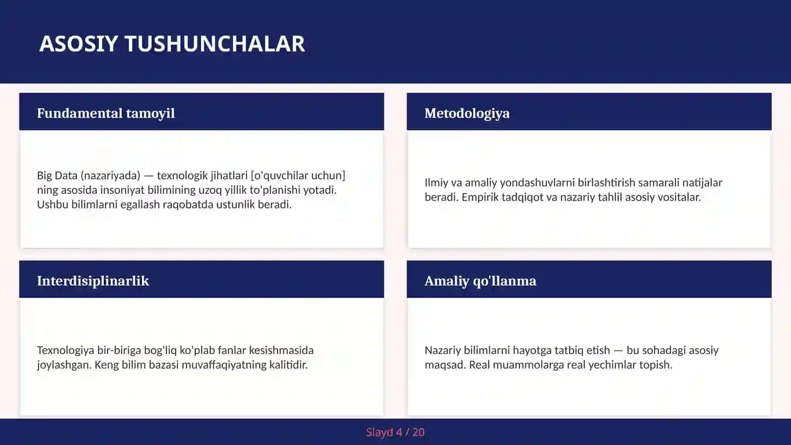 Big Data (nazariyada) — texnologik jihatlari [o'quvchilar uchun] 4