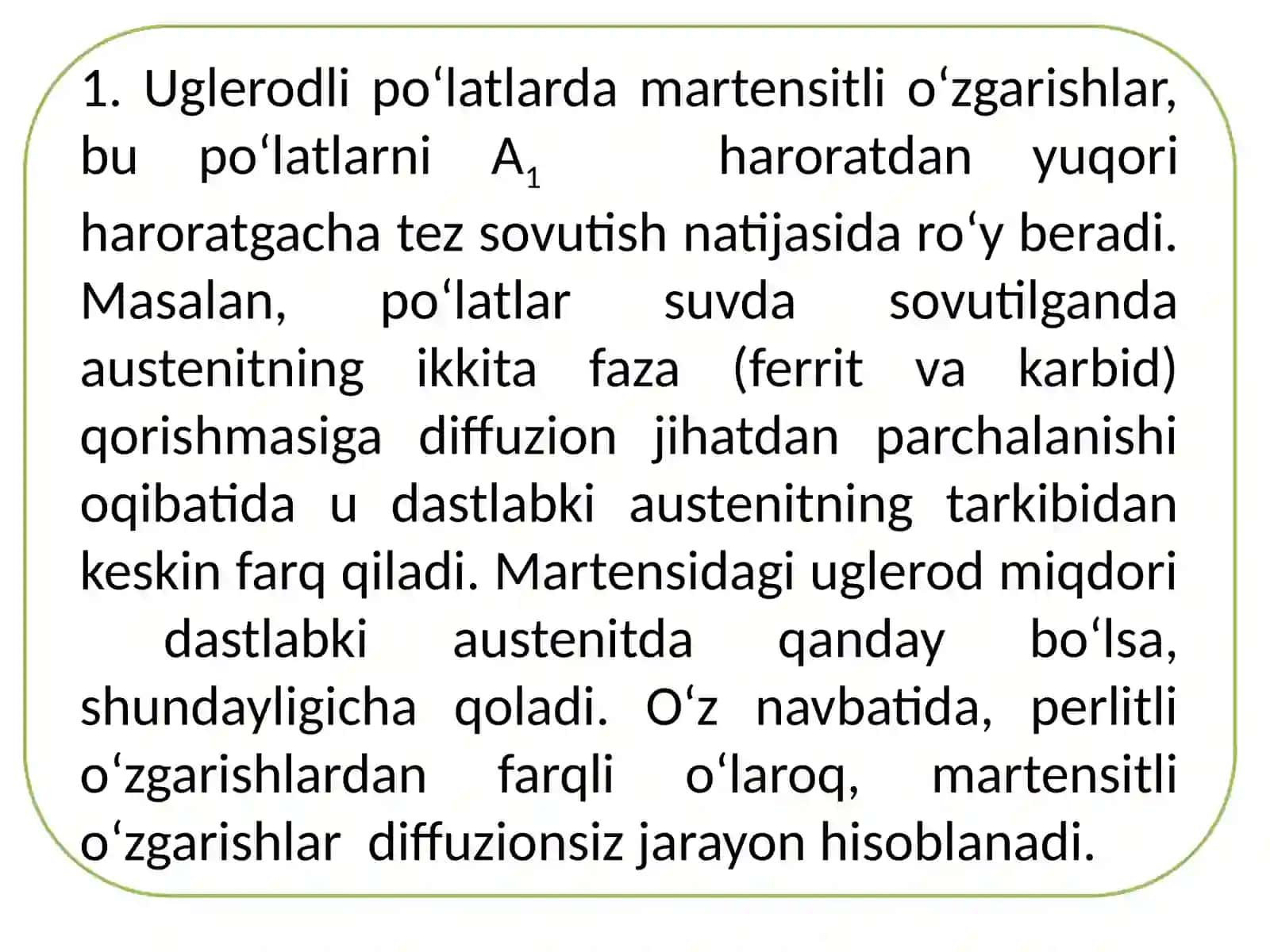 Polimorf o‘zgarishlarga ega bo‘lgan toblosh.Legirlovchi elementlarning kritik nuqtalarga ta’siri 4