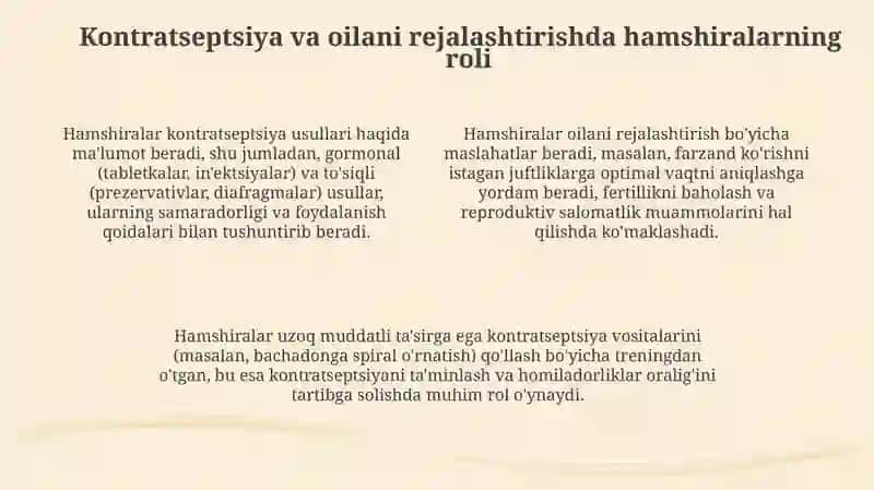Reproduktiv Salomatlikni Yaxshilashda Hamshiralar O‘rni 4