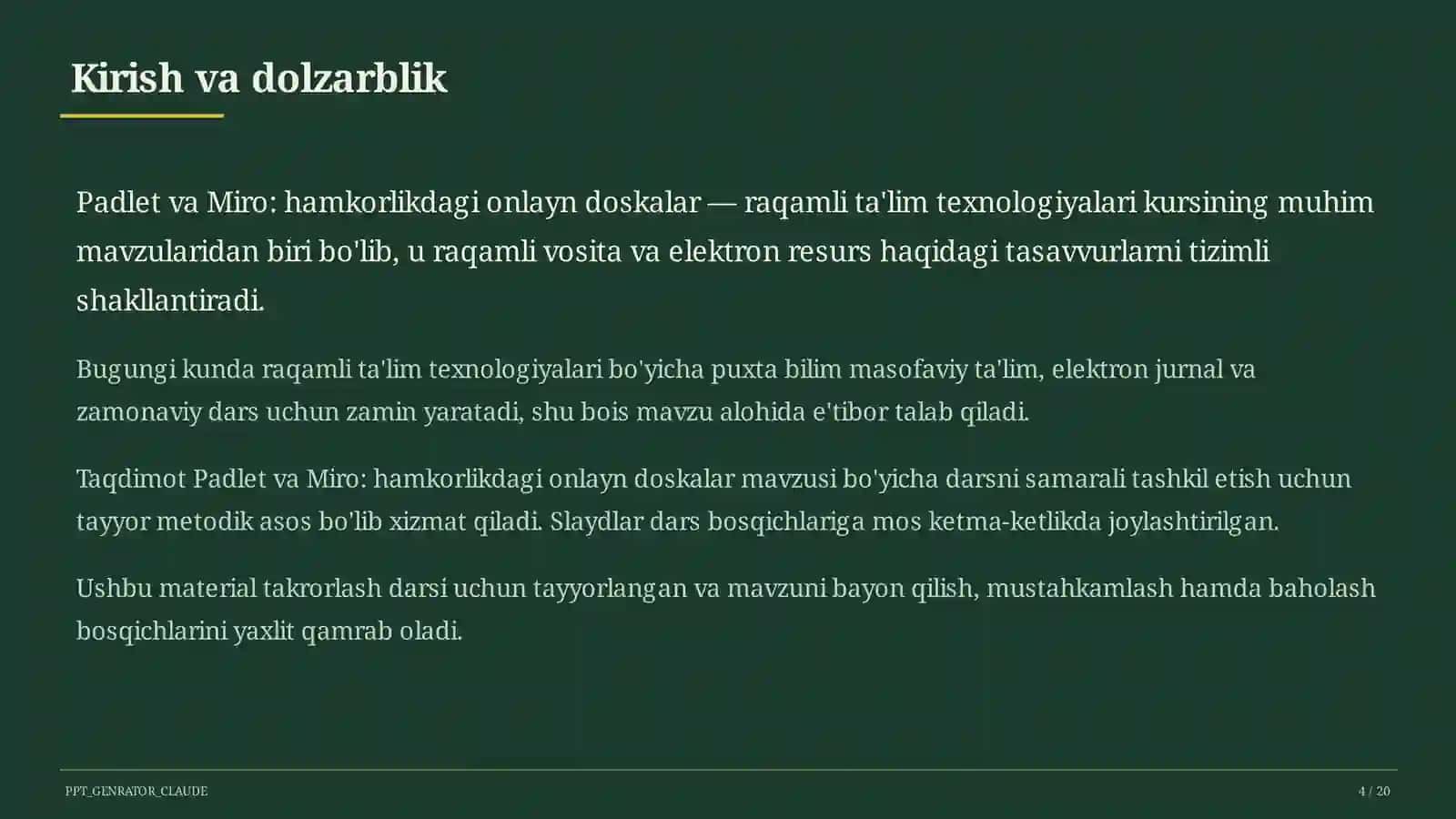 Padlet va Miro: hamkorlikdagi onlayn doskalar 4