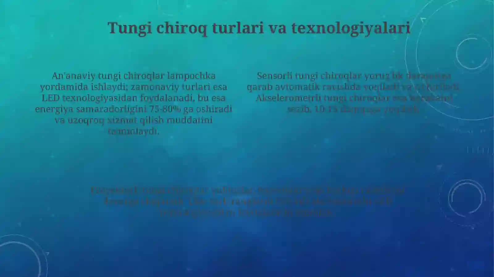 Tungi yoritkichlar 4