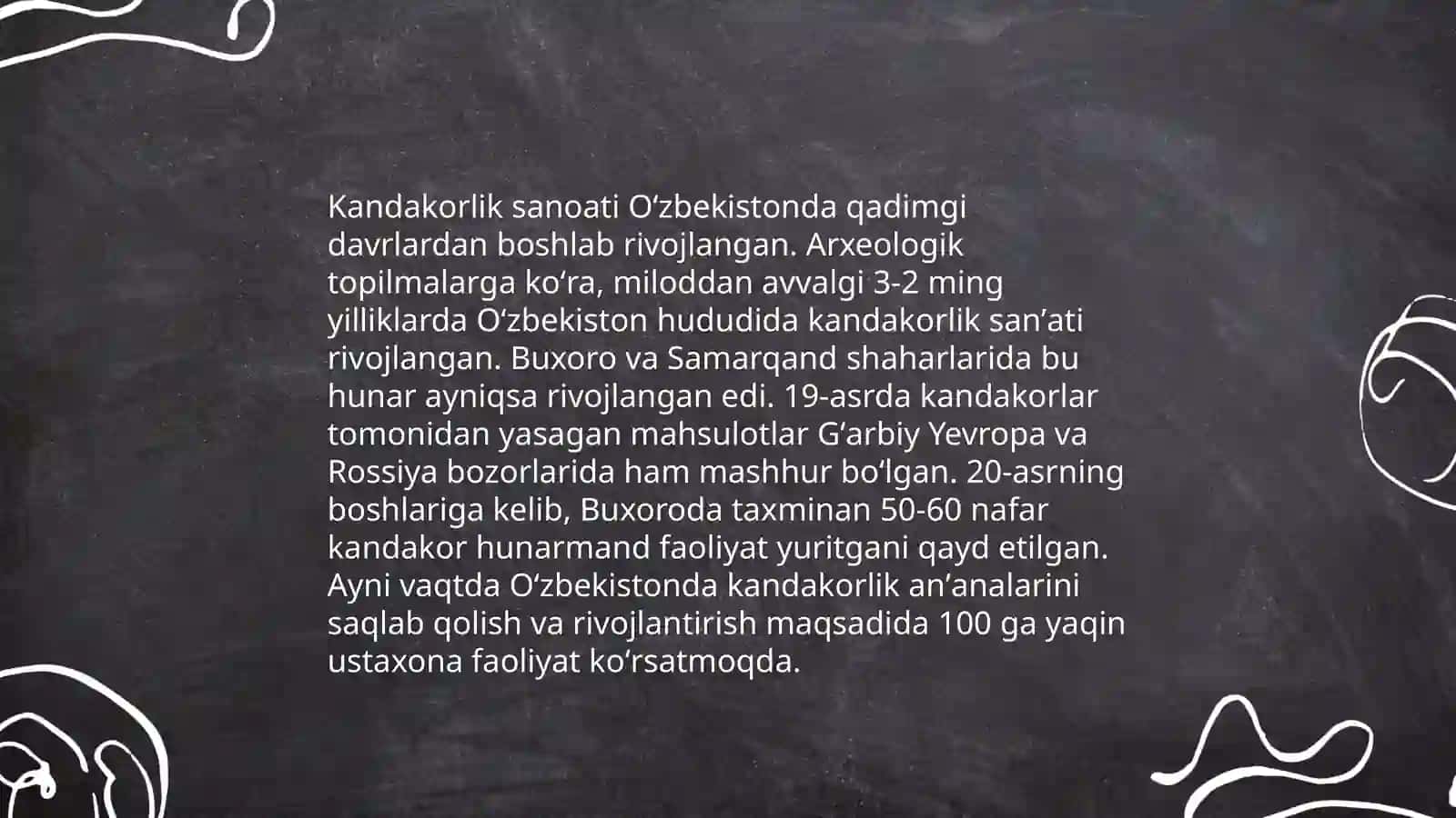 Kandakorlik sanʼatining tarixi 4