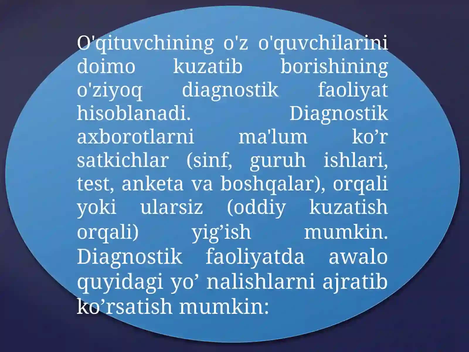 Pedagogik diagnostika metodlari 4