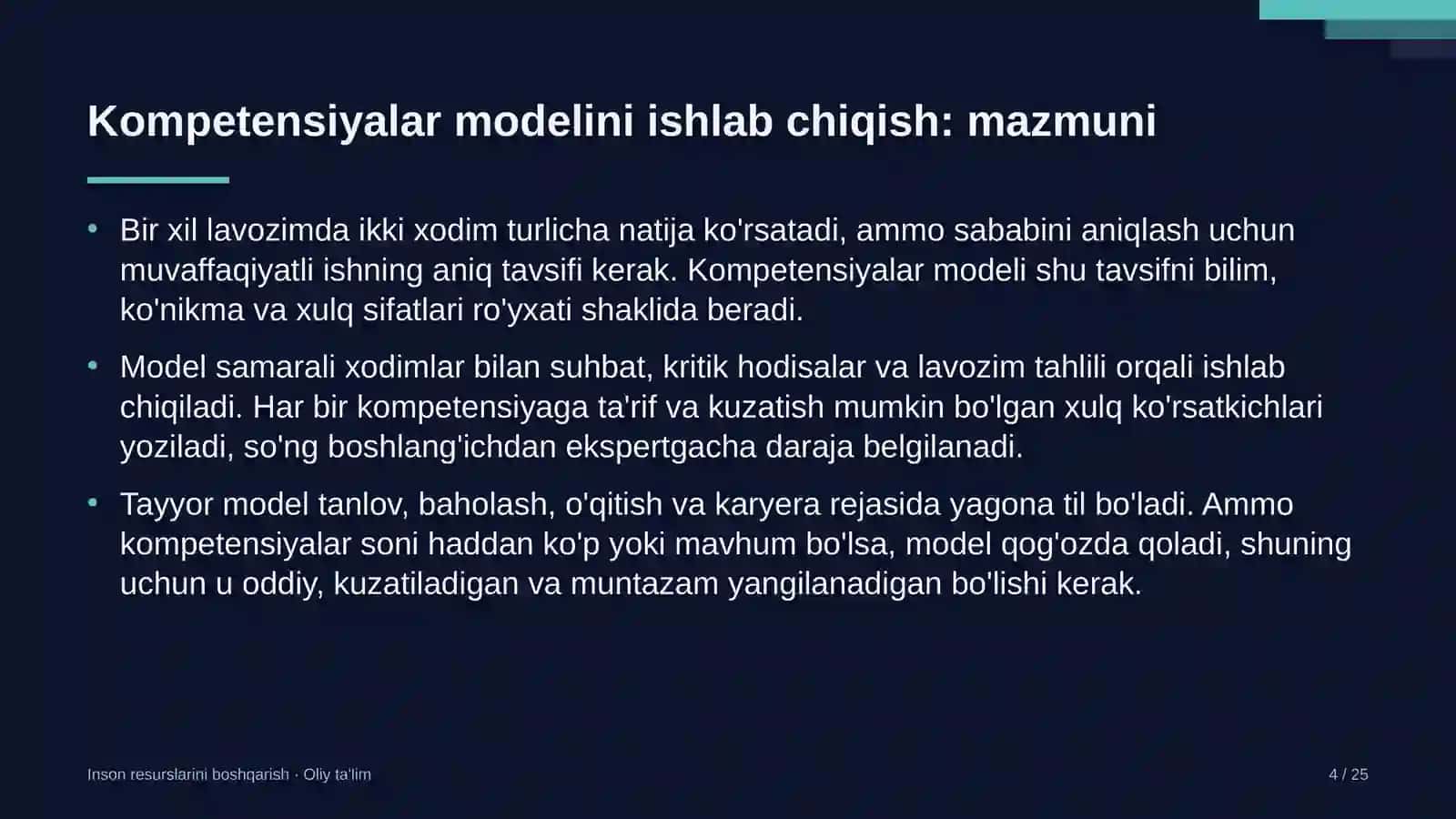 Mahalliy davlat hokimiyati organlarida kompetensiyalar modelini ishlab chiqish 4