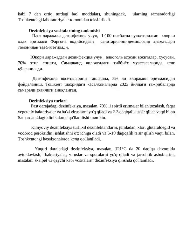 Dezinfeksiya tasnifi 4