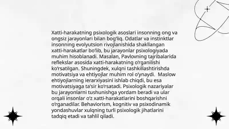 Xatti-harakat tushunchasi (P.K.Anoxin) 4