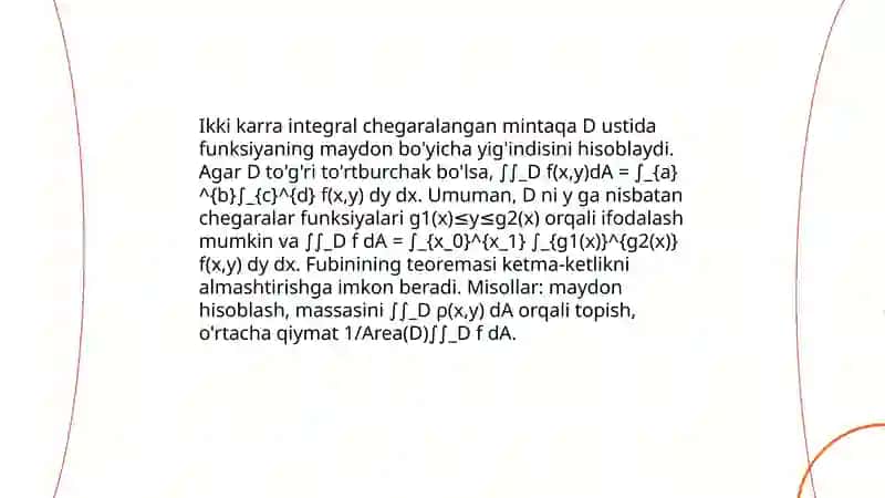 Karrali integrallar 4