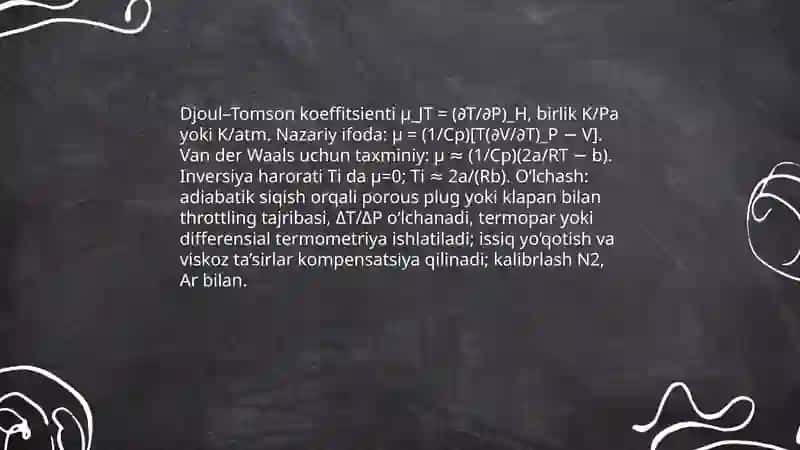 Djoul – Tomson effekti 4