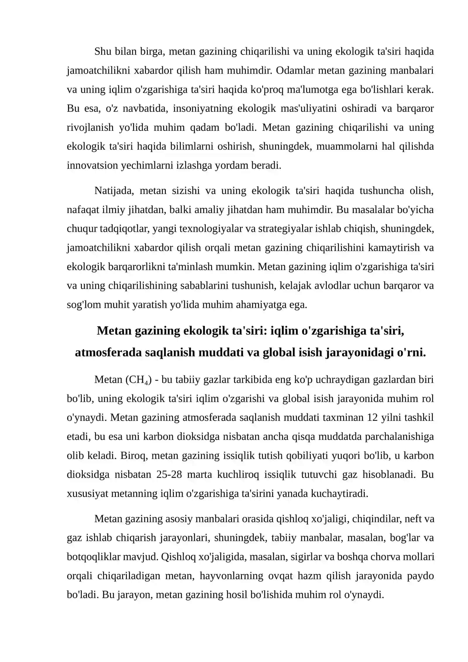 Metan sizishi va uning ekologik ta'siri 4