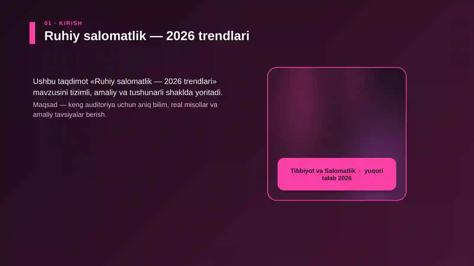 Ruhiy salomatlik — 2026 trendlari 4