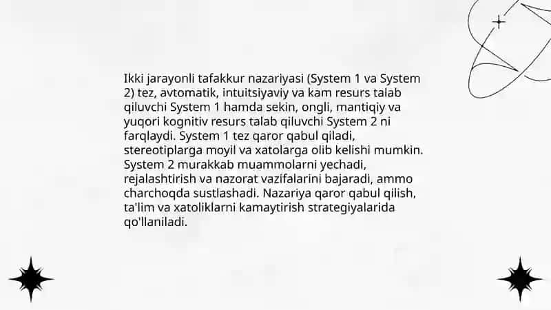 Tafakkur borasidagi psixologik nazariyalar 4