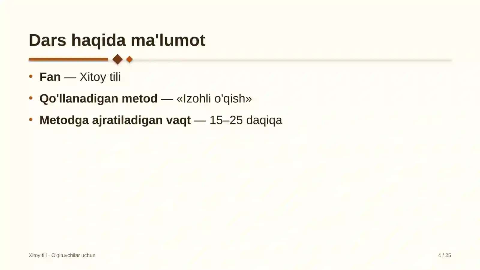 xitoy tili darslarida izohli o'qish metodidan foydalanish 9796 4