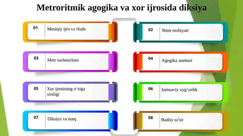 METRORITMIK AGOGIKA TUSHUNCHASI VA UNING MUSIQIY IJRODAGI O‘RNI 4