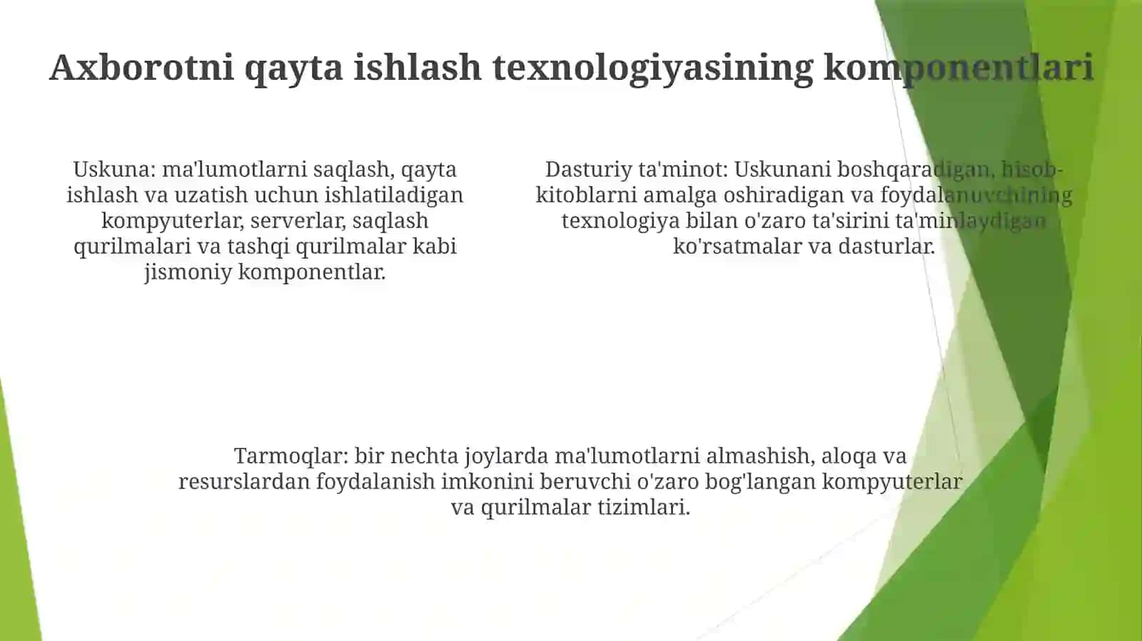 Axbarotlarni QaytaIshlashTexnologiyasi 4