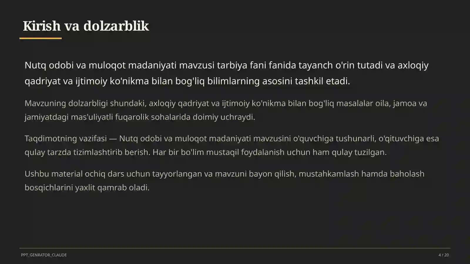 Nutq odobi va muloqot madaniyati (8-sinf) 4