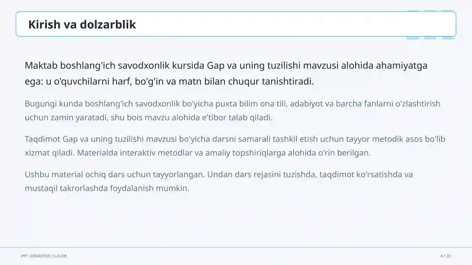 Gap va uning tuzilishi (1-sinf) 4