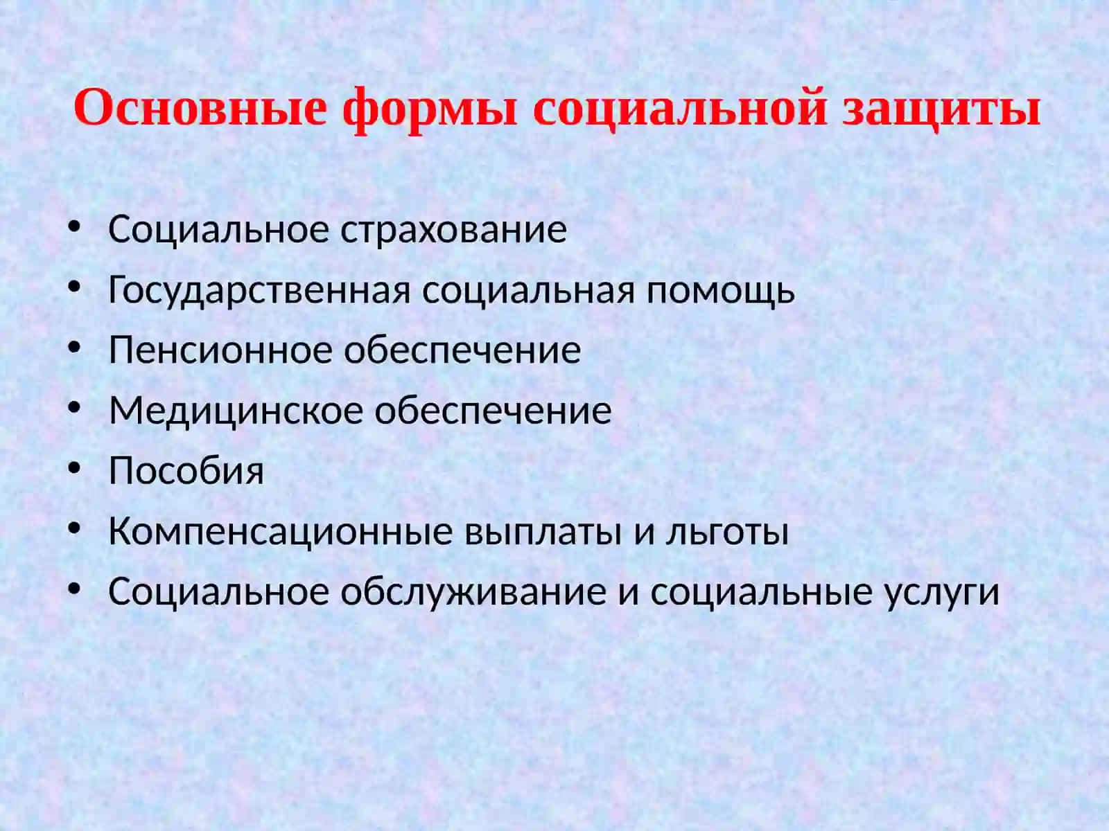 Принципы социальной защиты 4