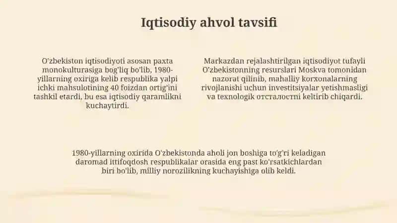 Mustaqillikga erishish jarayonlar Oʻzbekistonda 4