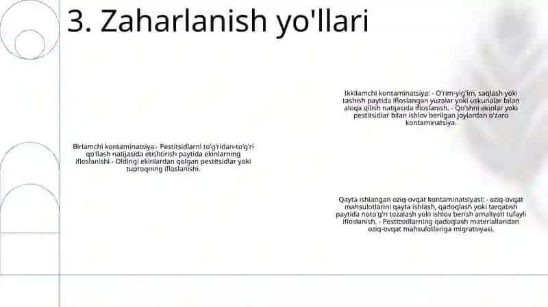 Oziq-Ovqat Mahsulotlarini Pestitsidlar Bilan Ifloslanishi 4