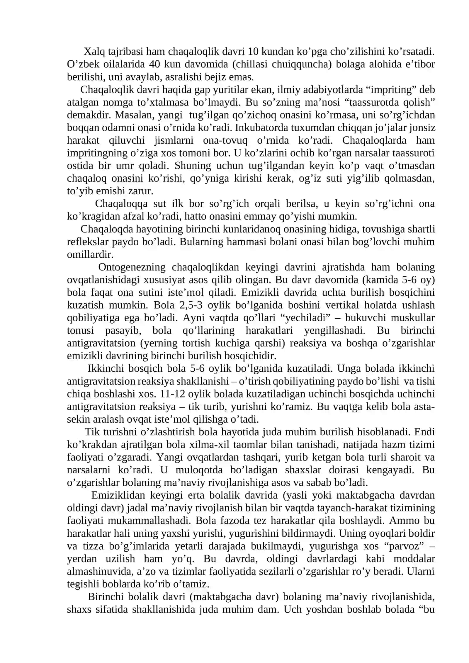 ODAM ORGANIZMI O’SISHI VA RIVOJLANISHINING UMUMIY QONUNIYATLARI VA BOSQICHLARI 4