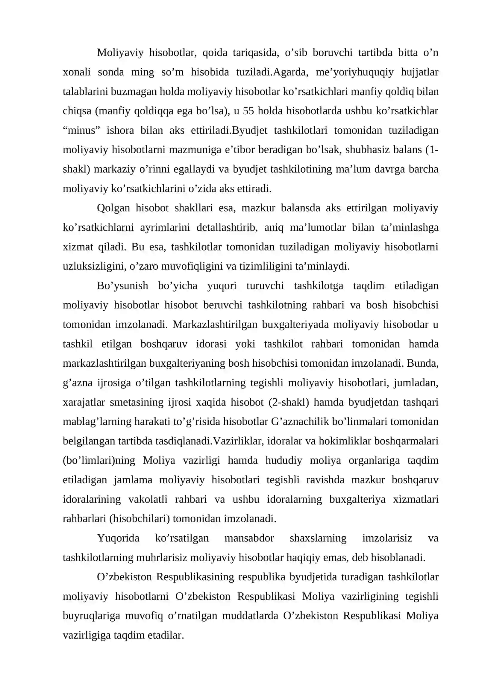 Byudjet tashkilotlarda moliyaviy hisobotlar 4