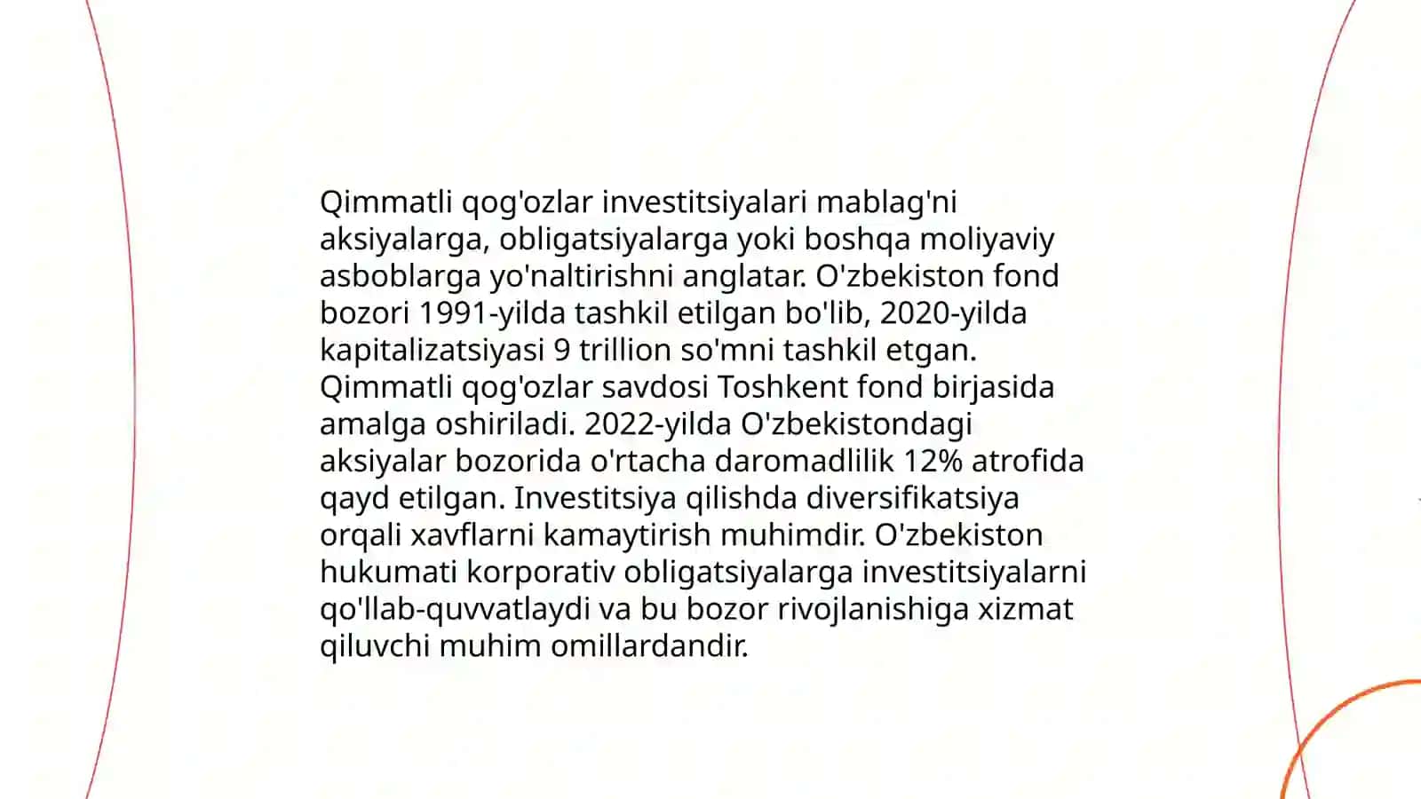 Qimmatli qog'ozlarning xayotiylik jarayoni 4