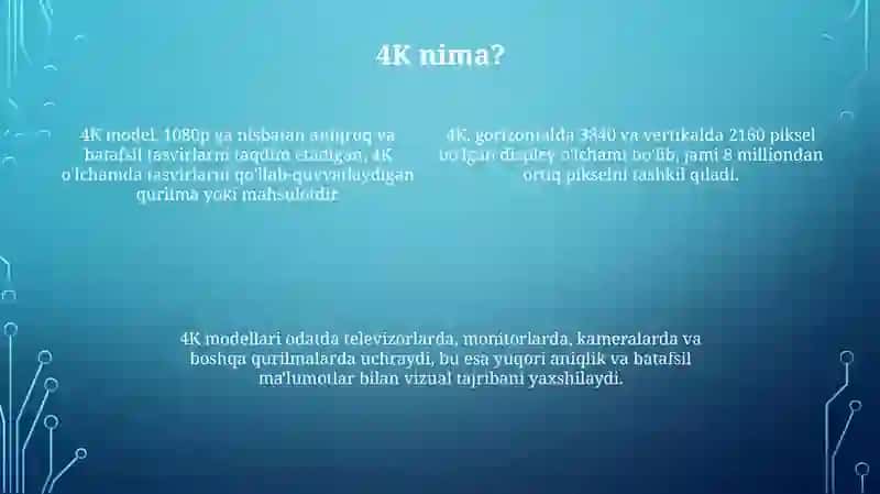4K modeli 4