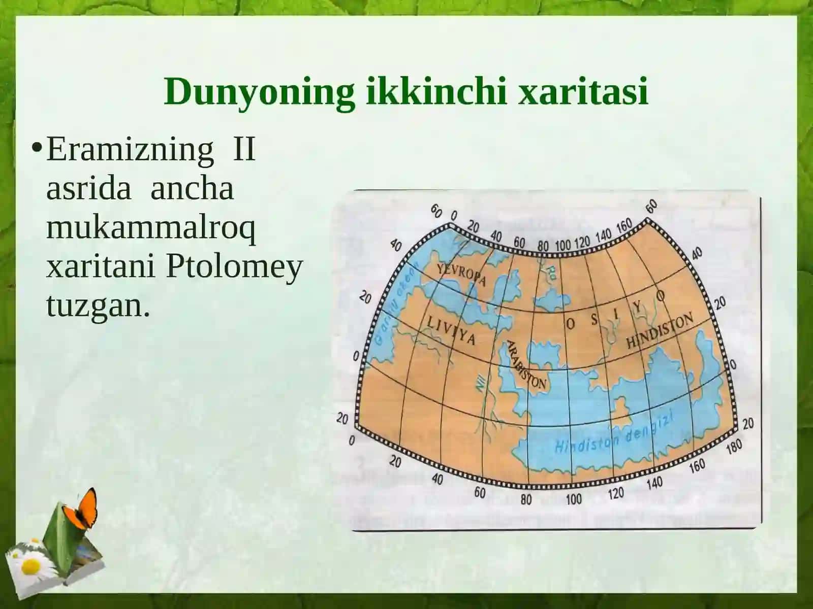Geografiyafanidasturiga kiritilgan amaliy mashg'ulot darslari 4
