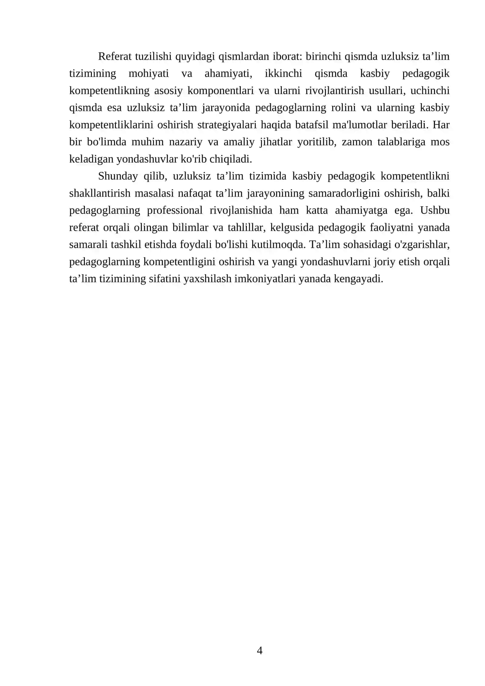 Uzluksiz ta’lim tizimida kasbiy pedagogik kompetentlikni shakllantirish 4