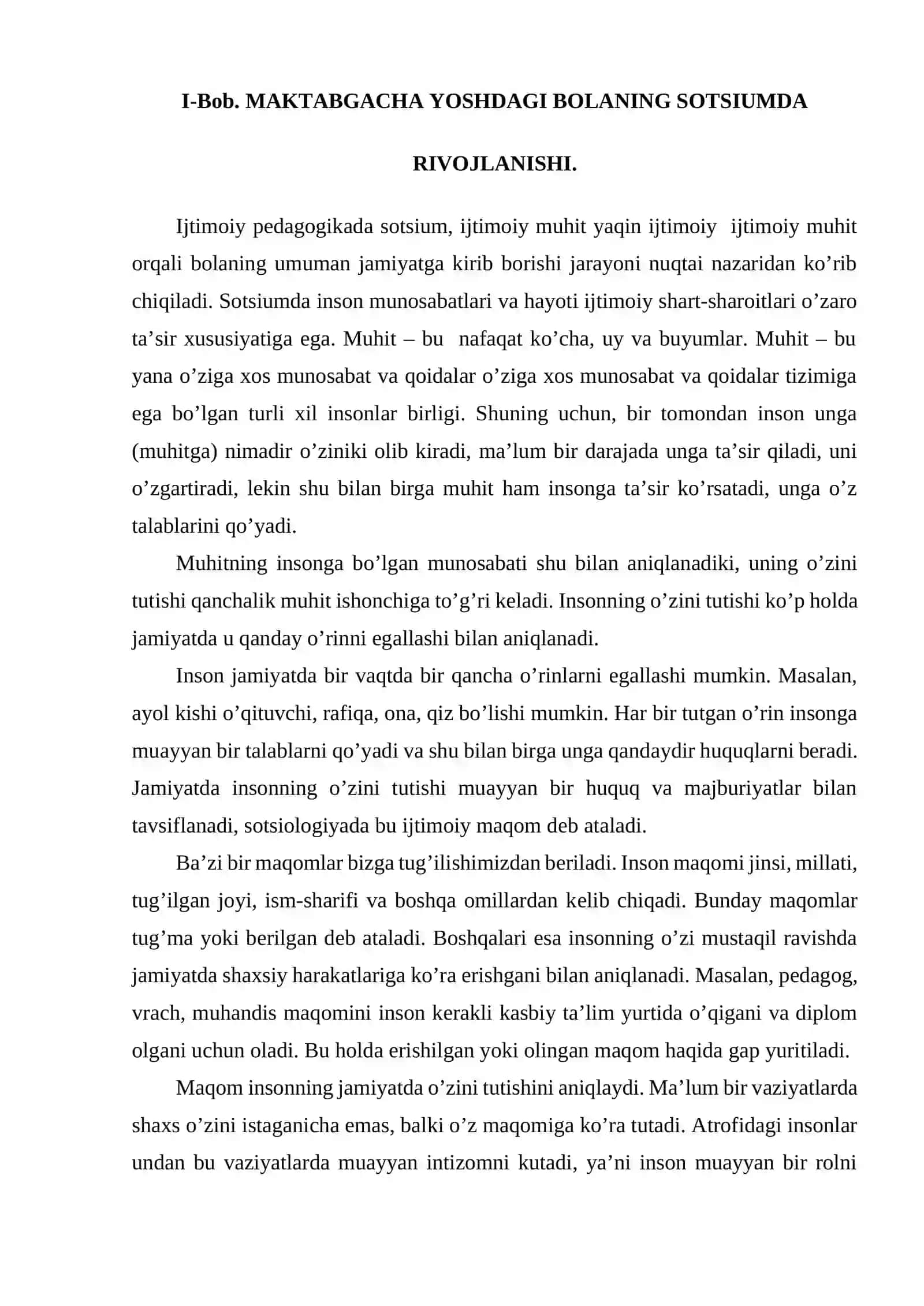 MAKTABGACHA YOSHDAGI BOLANING SOTSIUMDA RIVOJLANISHI 4