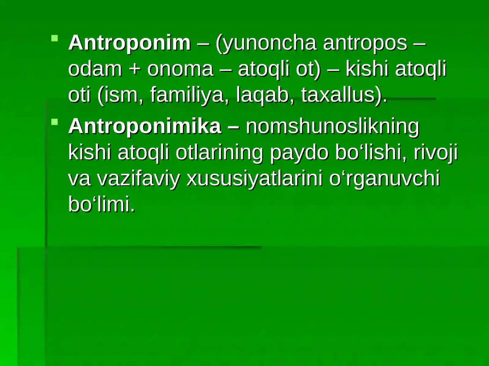 Antroponimika 4